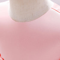 Load image into Gallery viewer, Kid Girl Party Solid Color Peplum Tiered Layered Beaded Mesh Tank Dress Wholesale 42991277
