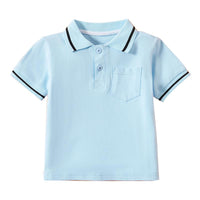 Load image into Gallery viewer, Kid Boy Hit Color Pocket Polo Shirt Wholesale 4943702
