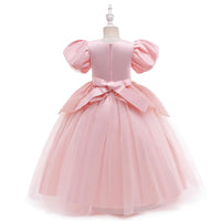Load image into Gallery viewer, Kid Girl Puff Sleeve Princess Party Birthday Pink Maxi Dress Wholesale 38663613
