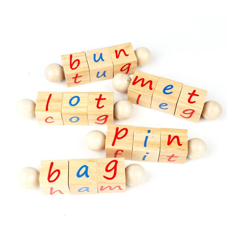 Baby Wooden Toy Spelling English Word Game Wholesale 3310435