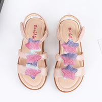 Load image into Gallery viewer, Girls Star Flat Sandals Wholesale 47921450
