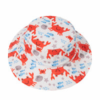 Load image into Gallery viewer, Kid Crab Fish Starfish Print Bucket Hat Wholesale 09011390
