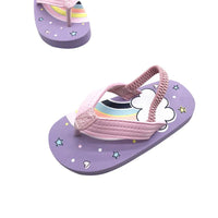 Load image into Gallery viewer, Toddler Kid Girl Rainbow Star Print Flip Flops Slippers Wholesale 2813508
