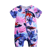 Load image into Gallery viewer, Baby Girl Plant Flower Print Romper wholesale 125470
