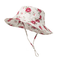 Load image into Gallery viewer, Little Girl Floral Print Bucket Hat Wholesale 14071392
