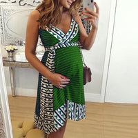 Load image into Gallery viewer, Maternity Boho Belted Cami Dress Wholesale 71591321
