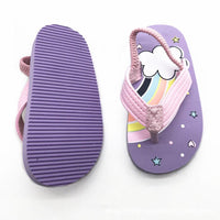 Load image into Gallery viewer, Toddler Kid Girl Rainbow Star Print Flip Flops Slippers Wholesale 2813508
