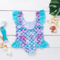 Load image into Gallery viewer, Infant Toddler Girl Watermelon Print Stripe Swimsuit Wholesale 97341475
