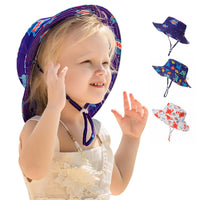 Load image into Gallery viewer, Kid Crab Fish Starfish Print Bucket Hat Wholesale 09011390
