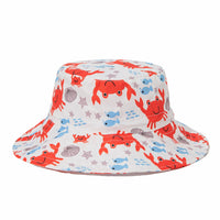 Load image into Gallery viewer, Kid Crab Fish Starfish Print Bucket Hat Wholesale 09011390

