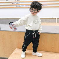 Load image into Gallery viewer, Kid Boy Drawstring Denim Pants Wholesale 10371504
