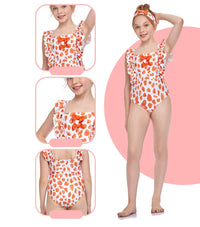 Load image into Gallery viewer, Kid Girl Bow Decor One Piece Swimsuit Wholesale 9753496
