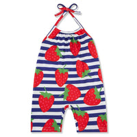 Load image into Gallery viewer, Little Girl Fruit Print Halter Jumpsuit Wholesale 5809048
