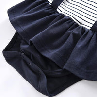 Load image into Gallery viewer, Baby Girl Bowtie Stripe Bodysuit Wholesale 5466283
