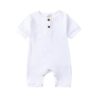 Load image into Gallery viewer, Baby Ribbed Plain Basic Romper Wholesale 512188
