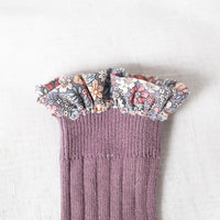Load image into Gallery viewer, Girl Socks Foral Trim Wholesale 01961271
