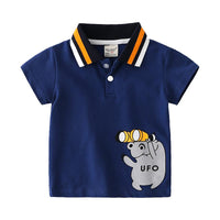 Load image into Gallery viewer, Kid Boy Stripe Polo Tee Wholesale 9440683
