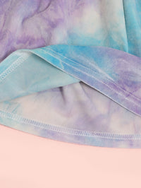 Load image into Gallery viewer, Baby Girl Tie Dye Ruffle Trim Dress Wholesale 47344362
