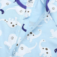 Load image into Gallery viewer, Baby Boy Zipper Dinosaur Print Romper Wholesale 375114
