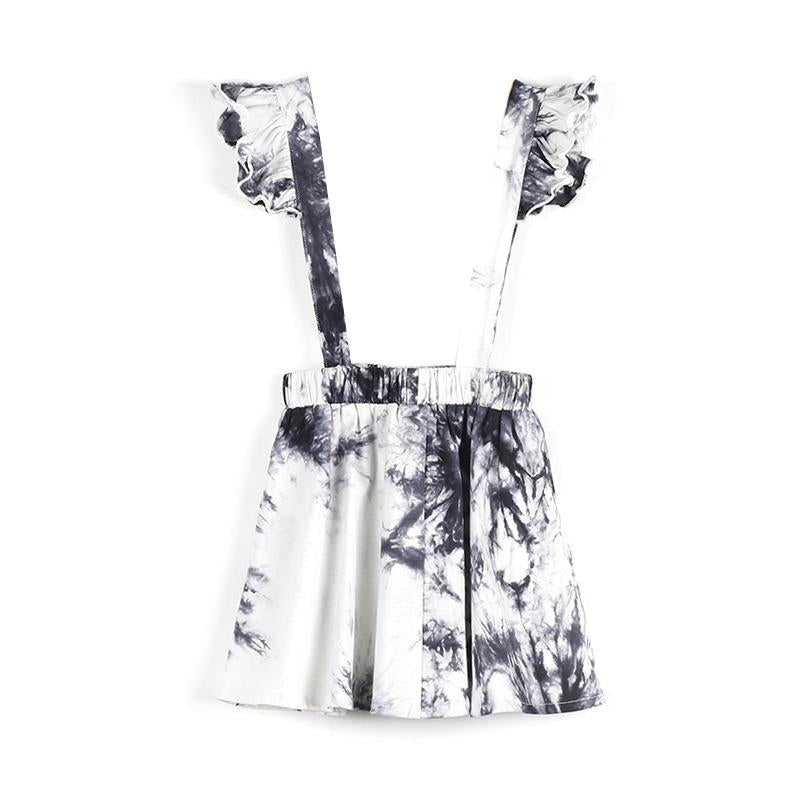 Little Girl Tie Dye Flutter Suspender Skirt Wholesale 80621018