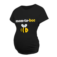 Load image into Gallery viewer, mom-to-bee Print Maternity T-shirt Wholesale 36511486
