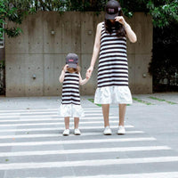 Load image into Gallery viewer, Kid Girl Stripe Ruffle Hem Tank Dress Wholesale 59911092
