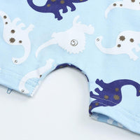 Load image into Gallery viewer, Baby Boy Zipper Dinosaur Print Romper Wholesale 375114
