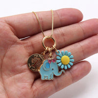 Load image into Gallery viewer, Girl Elephant Pendant Necklace  Wholesale 82941543
