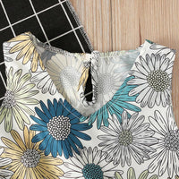 Load image into Gallery viewer, Baby Toddler Girl V-neck Floral Print Tank Dress  Wholesale 9885025
