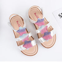 Load image into Gallery viewer, Girls Star Flat Sandals Wholesale 47921450
