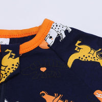 Load image into Gallery viewer, Baby Boy Zipper Dinosaur Print Romper Wholesale 375114
