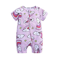 Load image into Gallery viewer, Baby Girl Plant Flower Print Romper wholesale 125470
