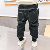 Load image into Gallery viewer, Kid Boy Drawstring Denim Pants Wholesale 10371504
