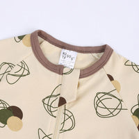 Load image into Gallery viewer, Baby Boy Zipper Dinosaur Print Romper Wholesale 375114
