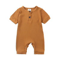 Load image into Gallery viewer, Baby Ribbed Plain Basic Romper Wholesale 512188
