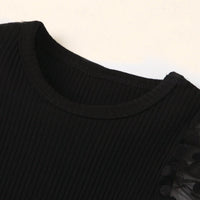 Load image into Gallery viewer, 2-Piece Girl Puff Sleeve Polka Dots Top Matching Leopard Bell Pants Set Wholesale 16622726
