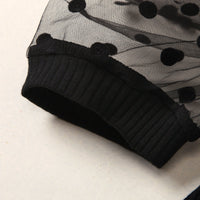 Load image into Gallery viewer, 2-Piece Girl Puff Sleeve Polka Dots Top Matching Leopard Bell Pants Set Wholesale 16622726
