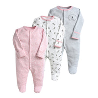 Load image into Gallery viewer, Baby Unisex Striped Flower Print Jumpsuits Wholesale 22041161

