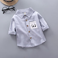 Load image into Gallery viewer, Baby Kid Boys Striped Cartoon Print Shirts Wholesale 230228123
