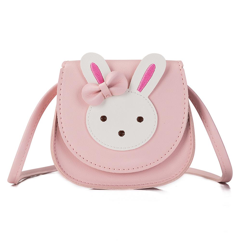 Kid Girl Rabbit & Bow Trim PU Crossbody Bag Wholesale 15491751