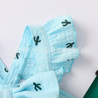 Load image into Gallery viewer, Baby Girl Cactus Print Bodysuit With Headband Wholesale 21452185
