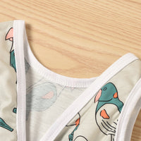 Load image into Gallery viewer, Little Girl Bird Or Flower Print Tank Romper Wholesale 89392406
