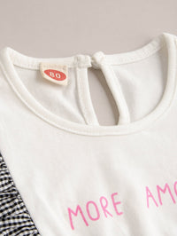 Load image into Gallery viewer, Baby Girl Fake Two Piece More Amore Plaid Dress Wholesale 89642720
