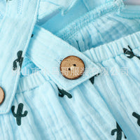 Load image into Gallery viewer, Baby Girl Cactus Print Bodysuit With Headband Wholesale 21452185
