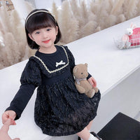 Load image into Gallery viewer, Baby Kid Girls Solid Color Lace Dresses Wholesale 220927120
