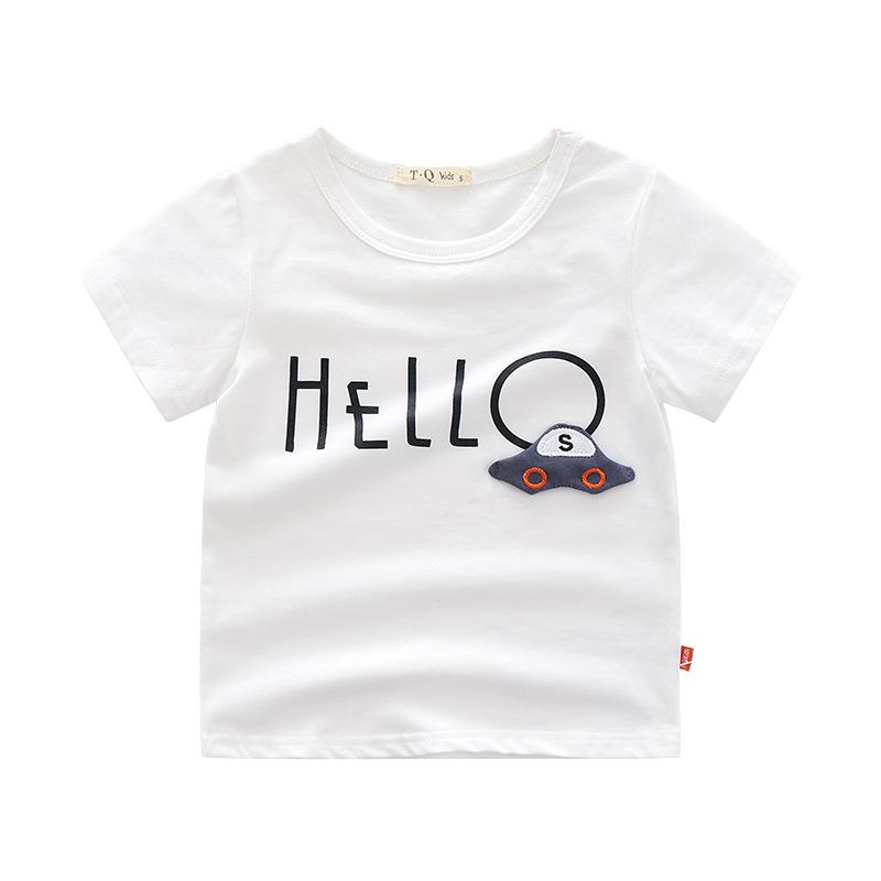 Baby Kid Boys Letters Embroidered T-Shirts Wholesale 220407365
