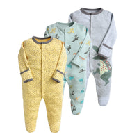 Load image into Gallery viewer, Baby Unisex Striped Flower Print Jumpsuits Wholesale 22041161
