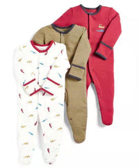 Load image into Gallery viewer, Baby Unisex Striped Flower Print Jumpsuits Wholesale 22041161
