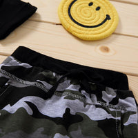 Load image into Gallery viewer, 2-Piece Little Boy Solid Color Top Matching Shorts Outfit Wholesale 66112890
