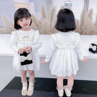 Load image into Gallery viewer, Baby Kid Girls Solid Color Lace Dresses Wholesale 220927120
